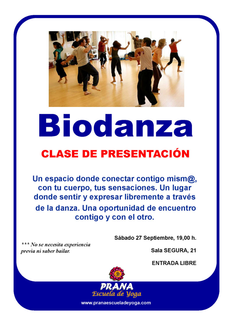 2014-09-27 - Prana - Biodanza Presentacion