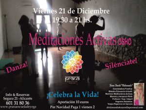 MEDITACIONES ACTIVAS OSHO @ Escuela de Yoga Prana | Alicante | Comunidad Valenciana | España