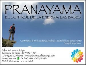 TALLER DE PRANAYAMA @ PRANA, Escuela de Yoga | Alicante | Comunidad Valenciana | España